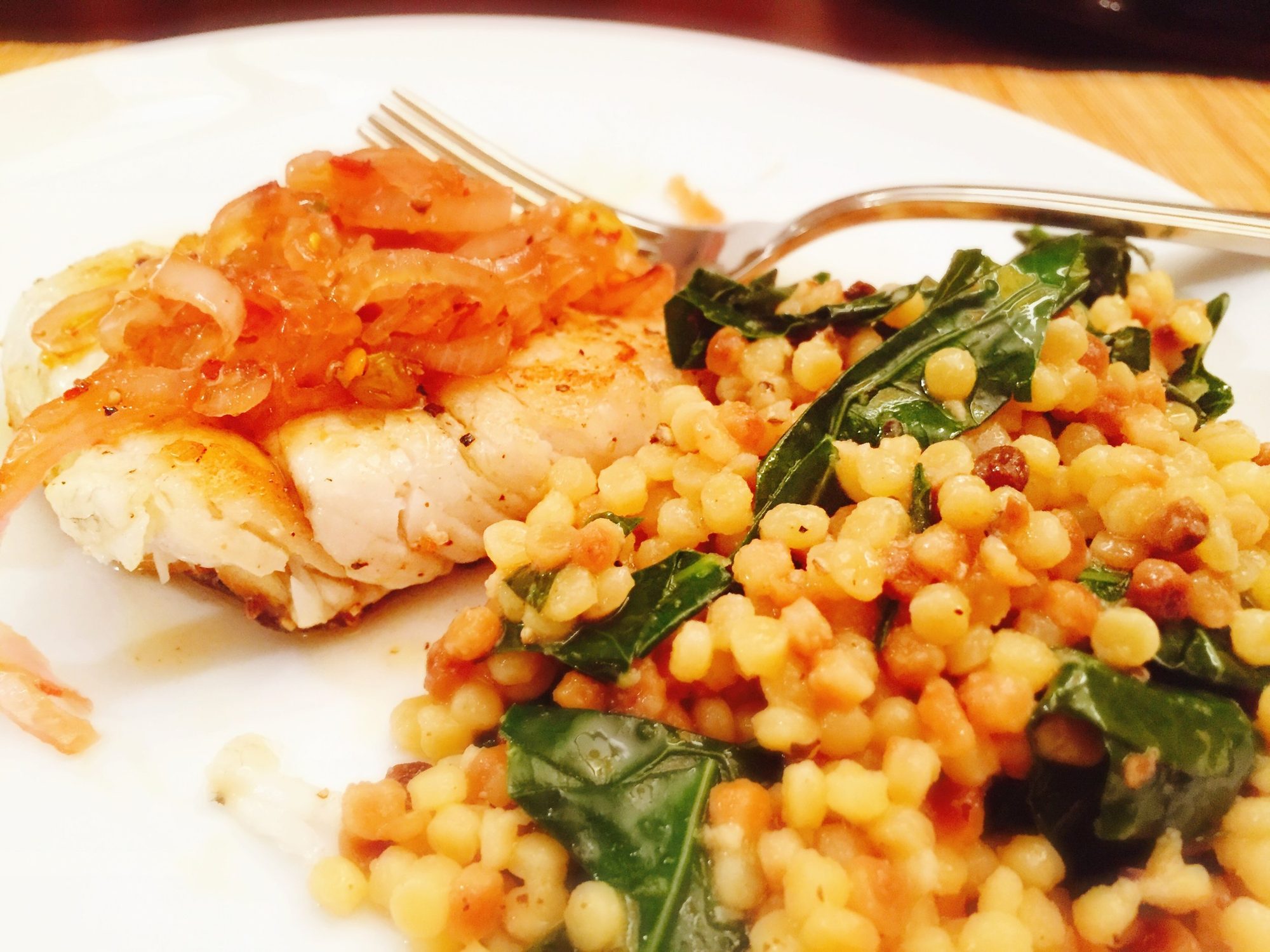 Seared Baramundi