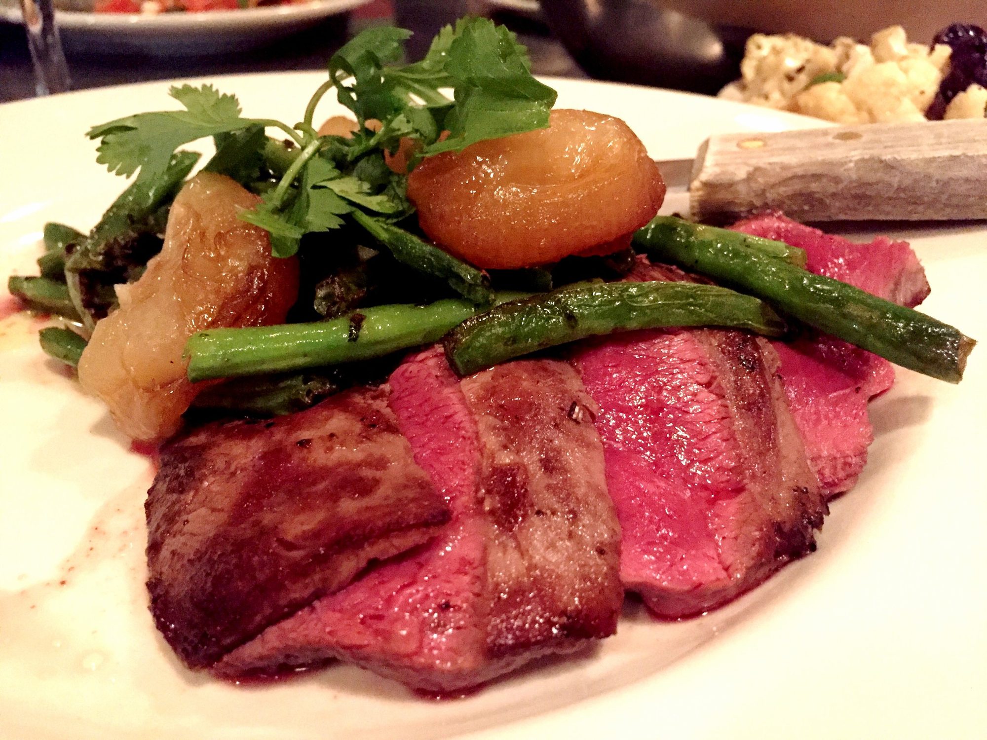 Flat Iron Steak Corn