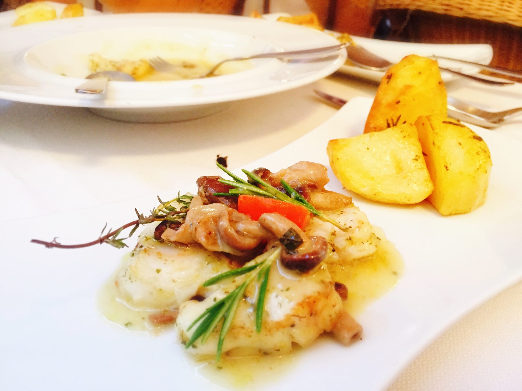 Monkfish with Herbs